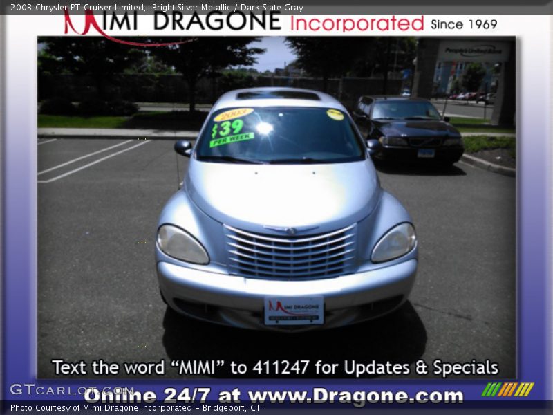 Bright Silver Metallic / Dark Slate Gray 2003 Chrysler PT Cruiser Limited