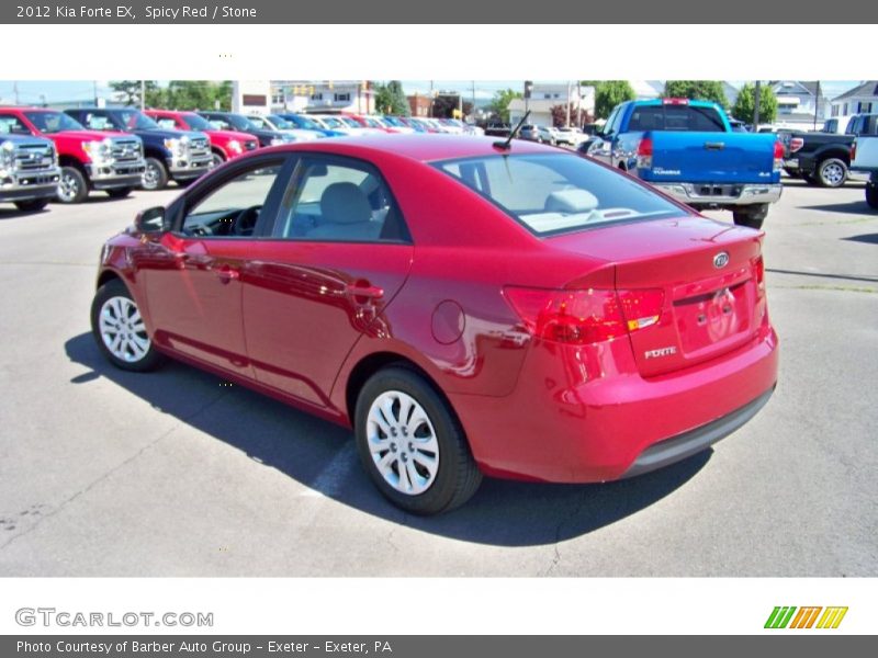 Spicy Red / Stone 2012 Kia Forte EX