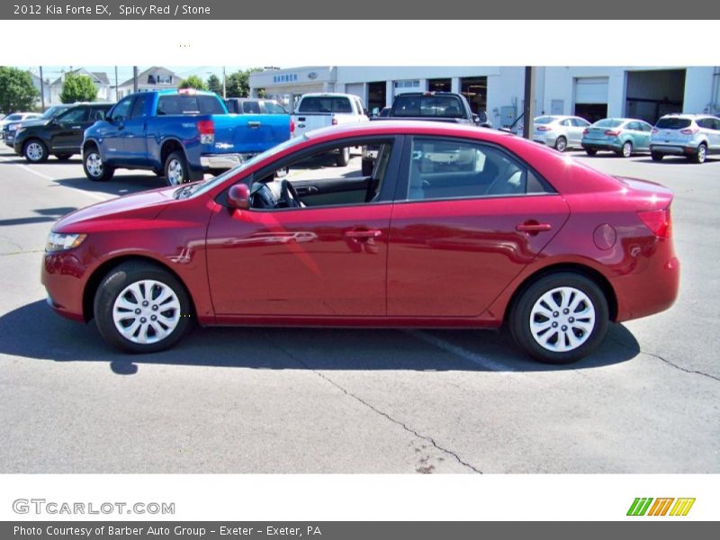Spicy Red / Stone 2012 Kia Forte EX