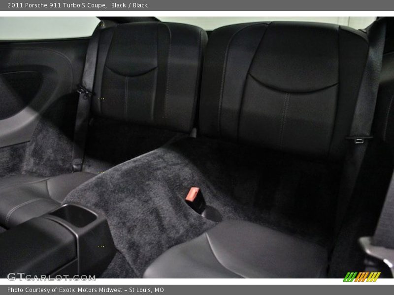 Rear Seat of 2011 911 Turbo S Coupe