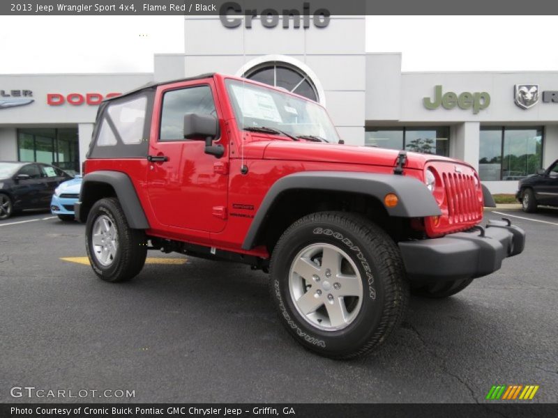 Flame Red / Black 2013 Jeep Wrangler Sport 4x4