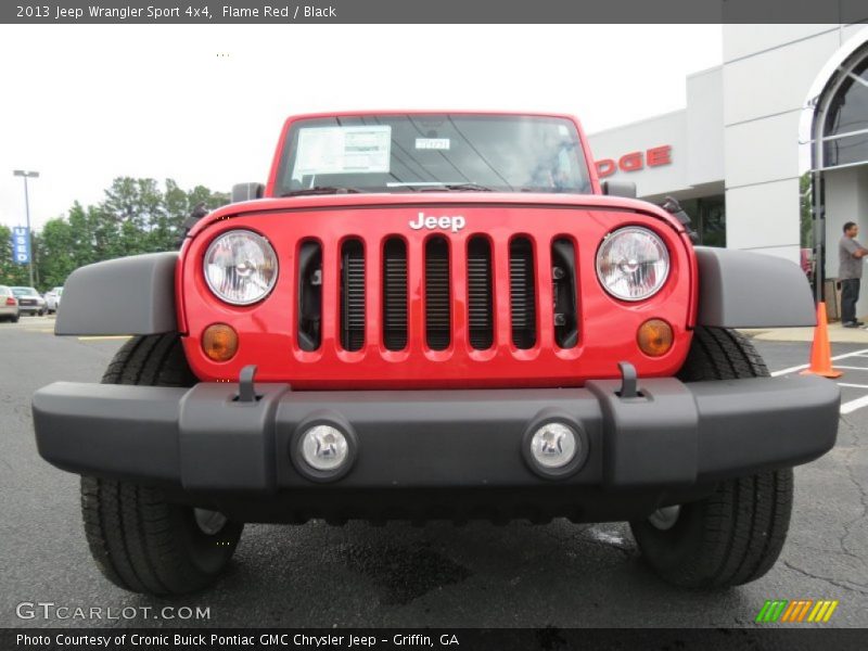 Flame Red / Black 2013 Jeep Wrangler Sport 4x4