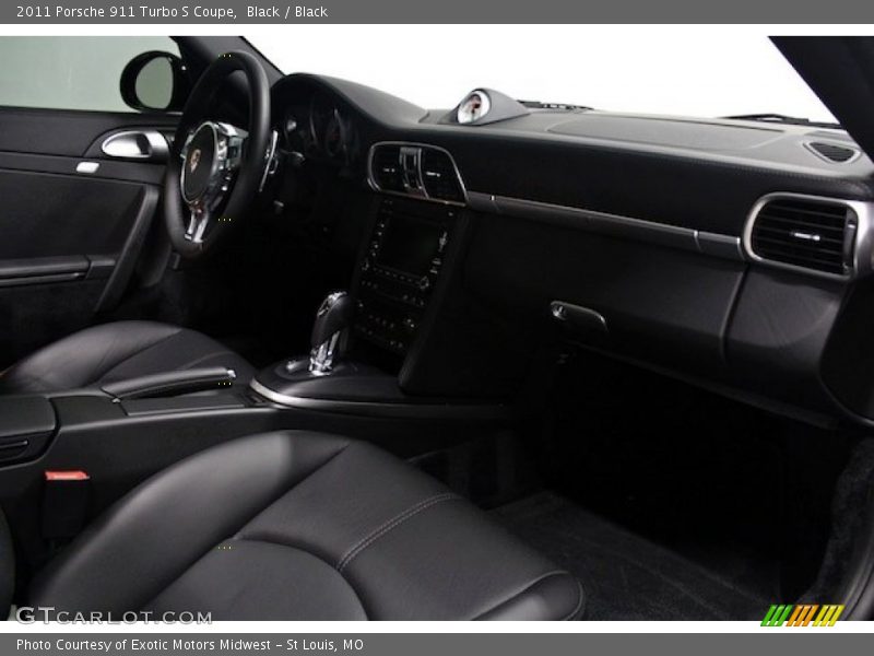 Black / Black 2011 Porsche 911 Turbo S Coupe