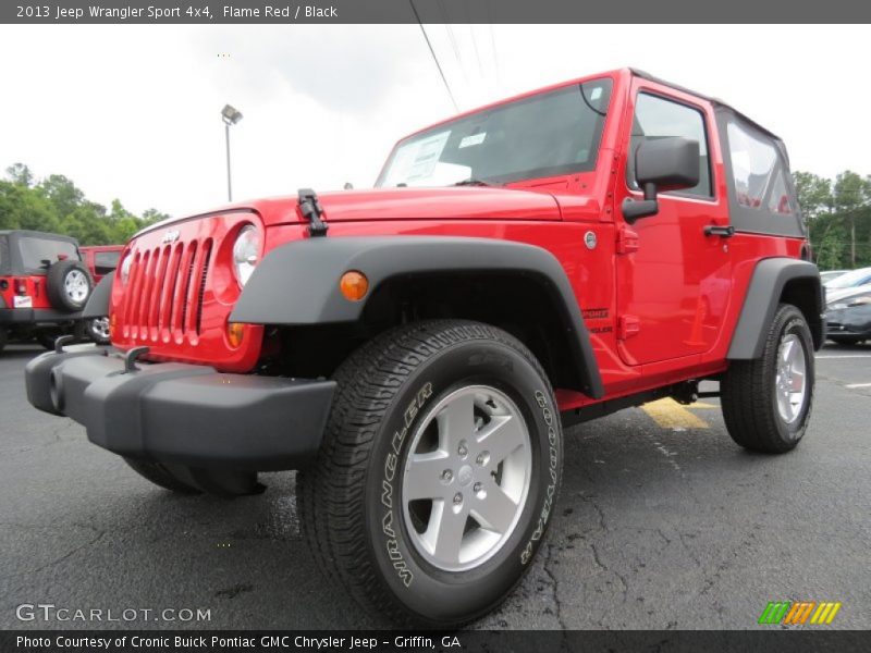 Flame Red / Black 2013 Jeep Wrangler Sport 4x4