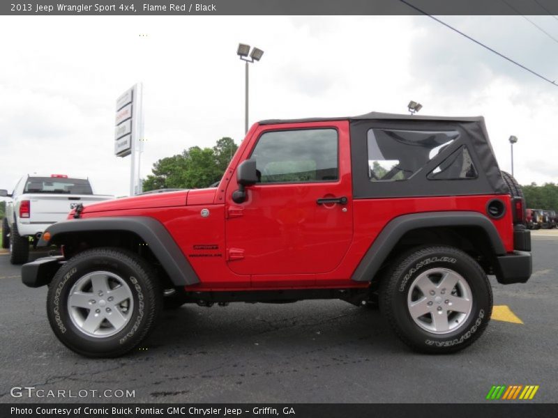Flame Red / Black 2013 Jeep Wrangler Sport 4x4