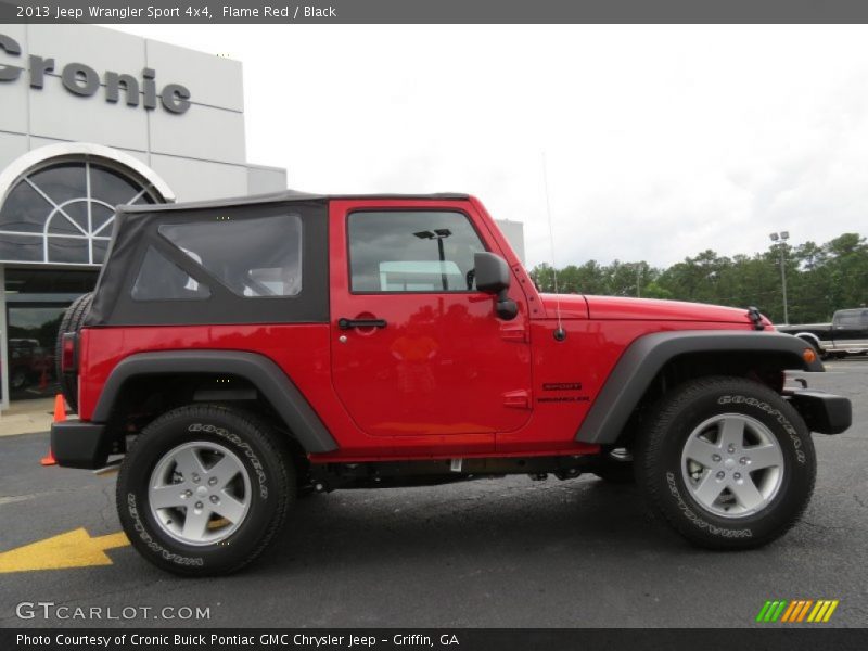 Flame Red / Black 2013 Jeep Wrangler Sport 4x4