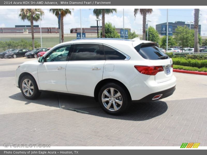 White Diamond Pearl / Parchment 2014 Acura MDX SH-AWD Advance
