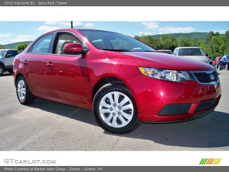 Spicy Red / Stone 2012 Kia Forte EX