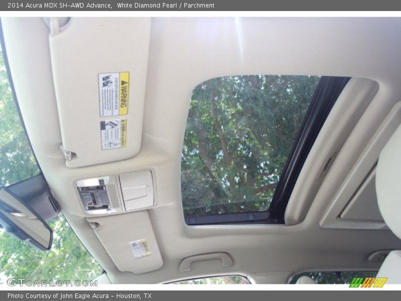 Sunroof of 2014 MDX SH-AWD Advance