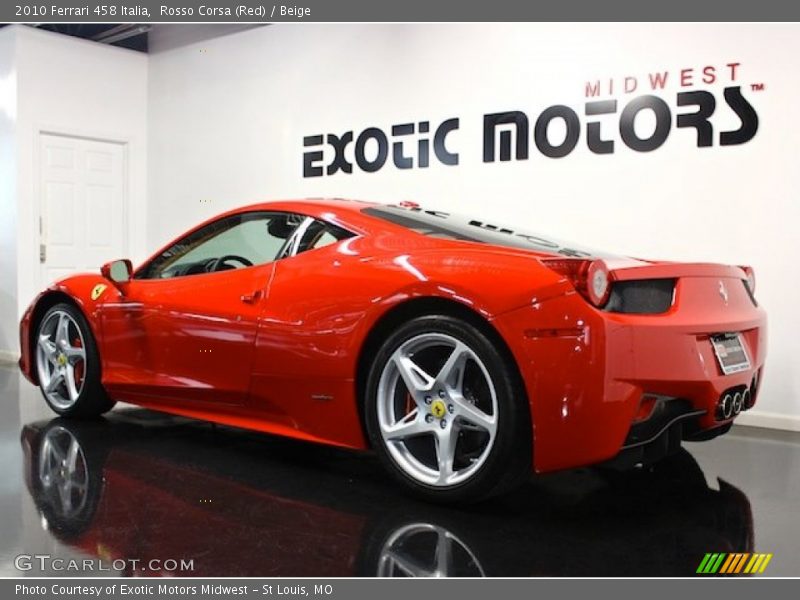 Rosso Corsa (Red) / Beige 2010 Ferrari 458 Italia