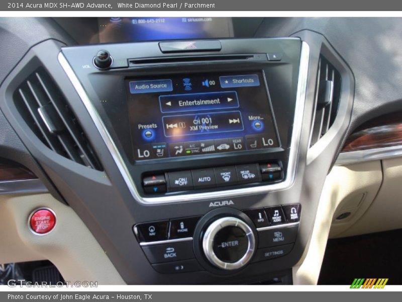 Controls of 2014 MDX SH-AWD Advance