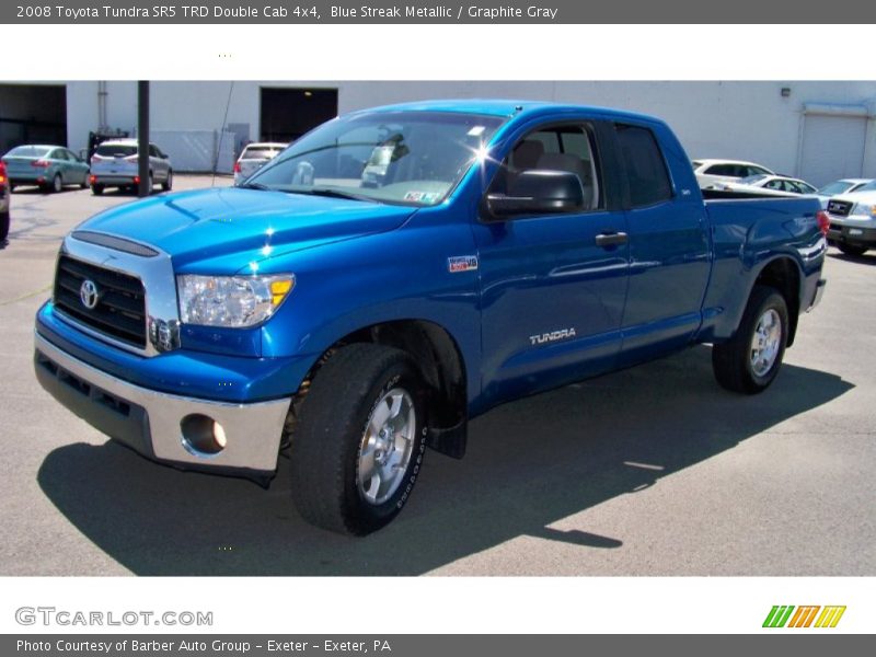 Blue Streak Metallic / Graphite Gray 2008 Toyota Tundra SR5 TRD Double Cab 4x4