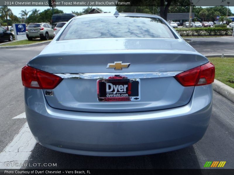 Silver Topaz Metallic / Jet Black/Dark Titanium 2014 Chevrolet Impala LS