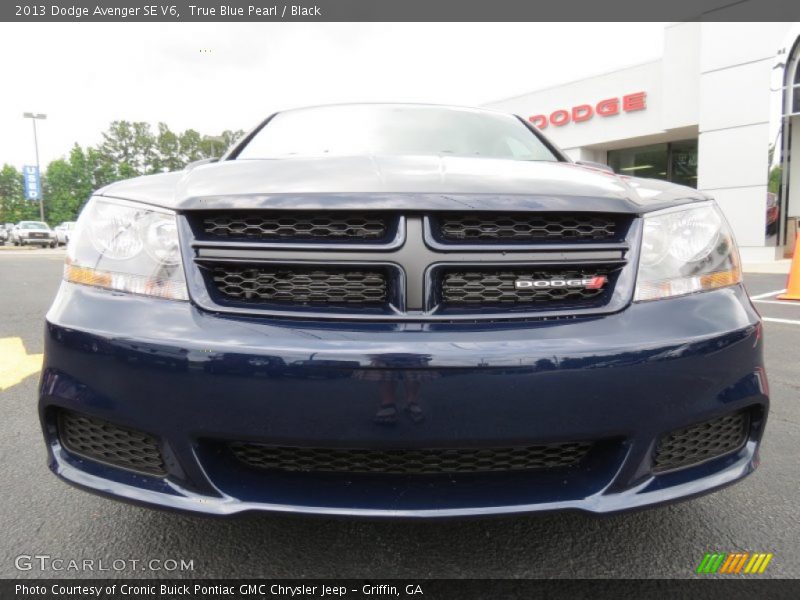 True Blue Pearl / Black 2013 Dodge Avenger SE V6