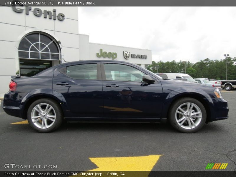True Blue Pearl / Black 2013 Dodge Avenger SE V6