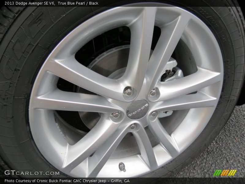 True Blue Pearl / Black 2013 Dodge Avenger SE V6