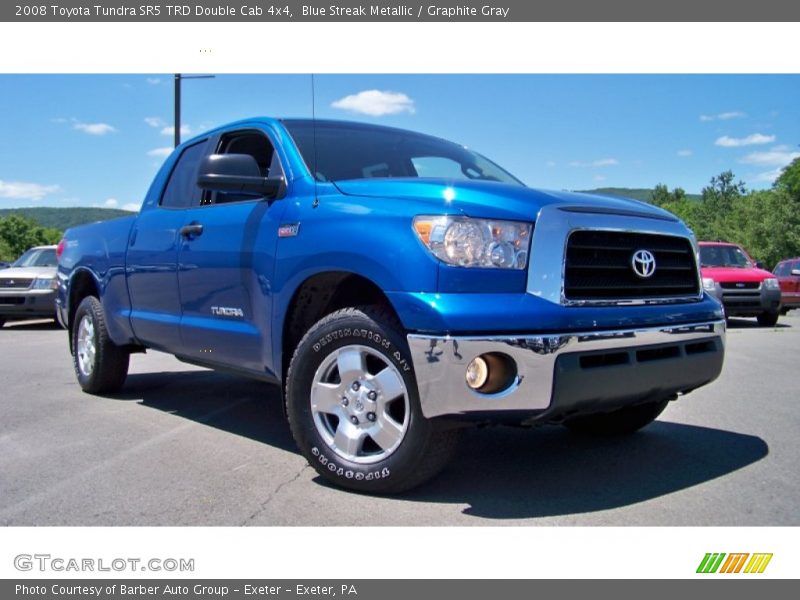 Blue Streak Metallic / Graphite Gray 2008 Toyota Tundra SR5 TRD Double Cab 4x4