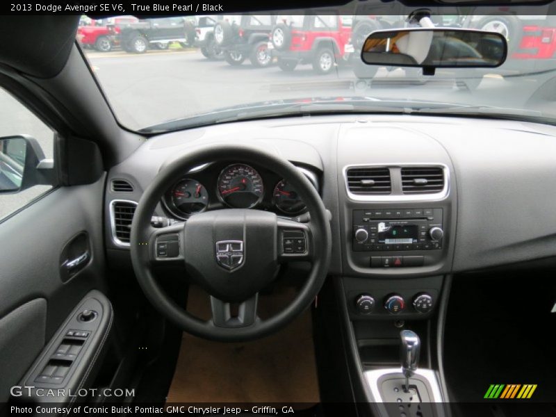 True Blue Pearl / Black 2013 Dodge Avenger SE V6