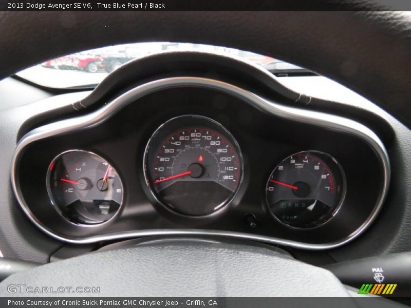 True Blue Pearl / Black 2013 Dodge Avenger SE V6