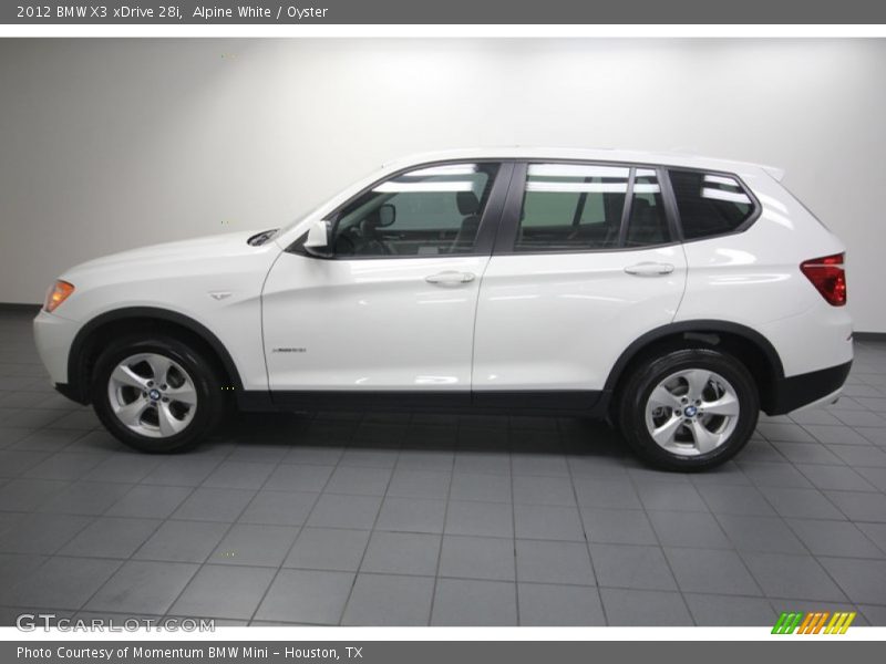 Alpine White / Oyster 2012 BMW X3 xDrive 28i