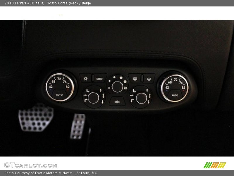 Controls of 2010 458 Italia