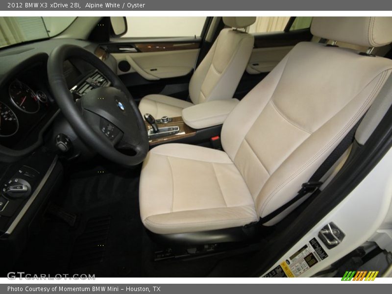Alpine White / Oyster 2012 BMW X3 xDrive 28i