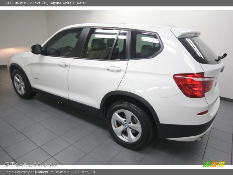 Alpine White / Oyster 2012 BMW X3 xDrive 28i