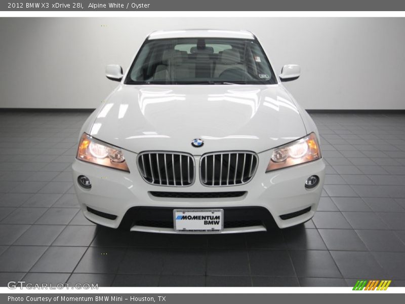 Alpine White / Oyster 2012 BMW X3 xDrive 28i