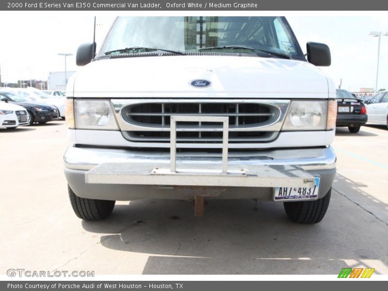 Oxford White / Medium Graphite 2000 Ford E Series Van E350 Commercial Van Ladder