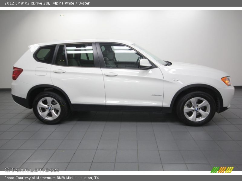 Alpine White / Oyster 2012 BMW X3 xDrive 28i