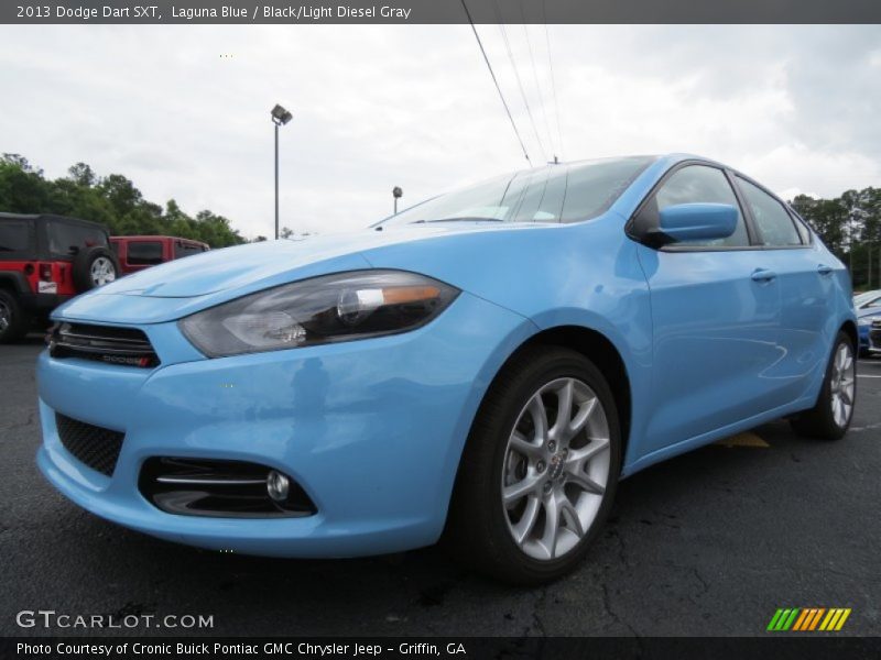 Laguna Blue / Black/Light Diesel Gray 2013 Dodge Dart SXT