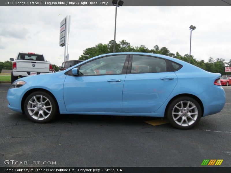 Laguna Blue / Black/Light Diesel Gray 2013 Dodge Dart SXT