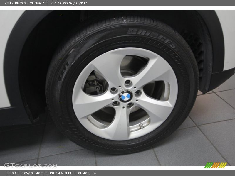 Alpine White / Oyster 2012 BMW X3 xDrive 28i