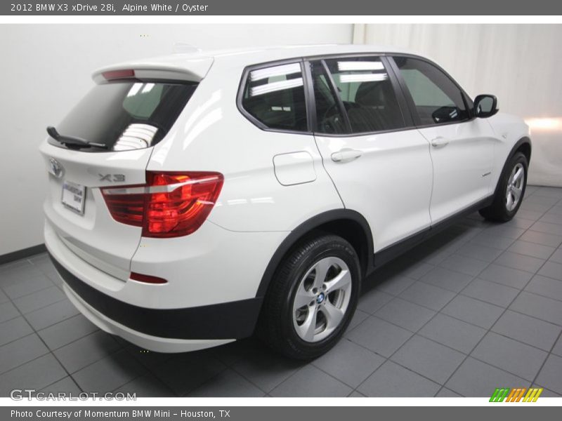 Alpine White / Oyster 2012 BMW X3 xDrive 28i