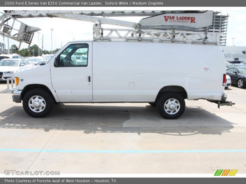 Oxford White / Medium Graphite 2000 Ford E Series Van E350 Commercial Van Ladder