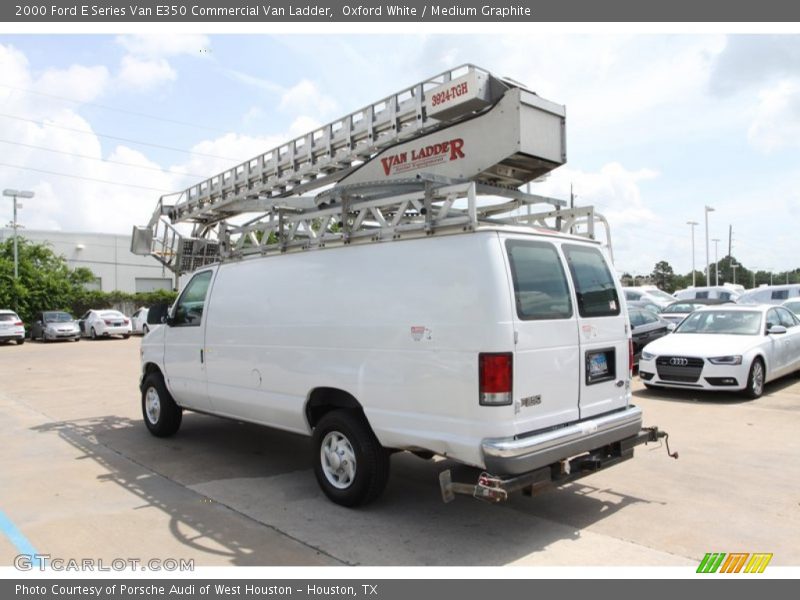 Oxford White / Medium Graphite 2000 Ford E Series Van E350 Commercial Van Ladder