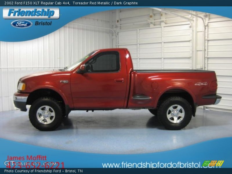 Toreador Red Metallic / Dark Graphite 2002 Ford F150 XLT Regular Cab 4x4