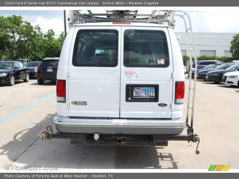 Oxford White / Medium Graphite 2000 Ford E Series Van E350 Commercial Van Ladder
