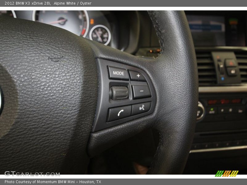 Alpine White / Oyster 2012 BMW X3 xDrive 28i