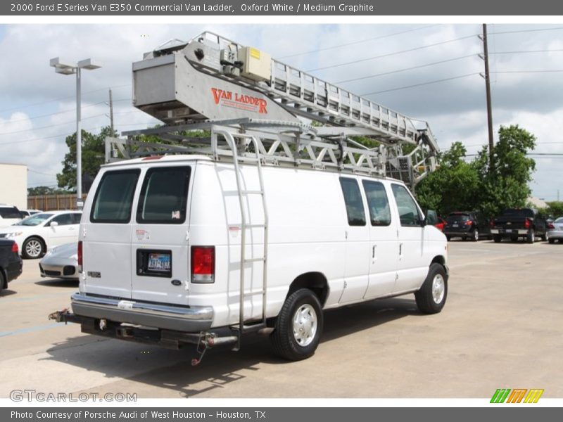 Oxford White / Medium Graphite 2000 Ford E Series Van E350 Commercial Van Ladder