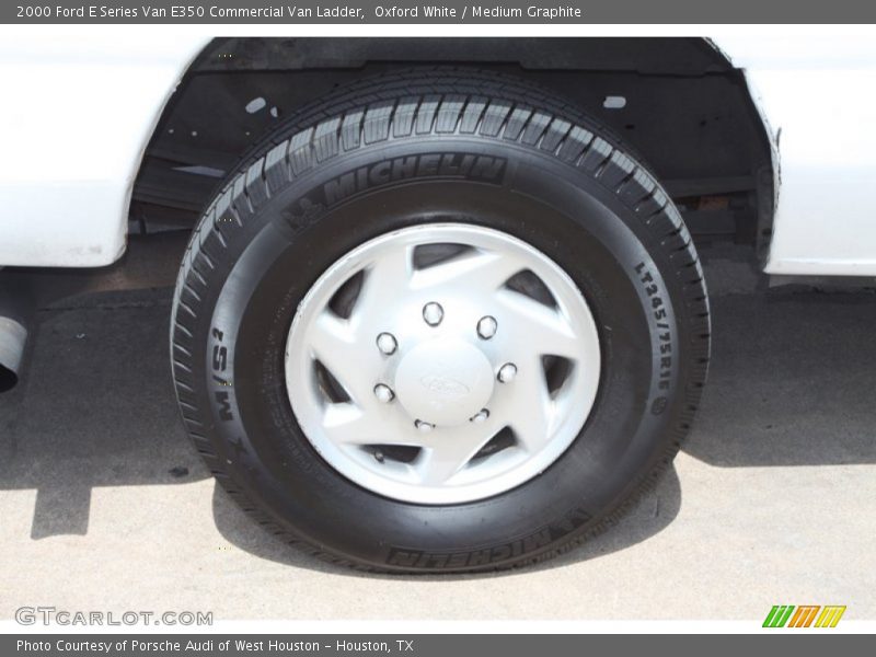 Oxford White / Medium Graphite 2000 Ford E Series Van E350 Commercial Van Ladder