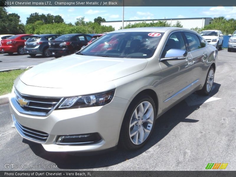 Champagne Silver Metallic / Jet Black 2014 Chevrolet Impala LTZ