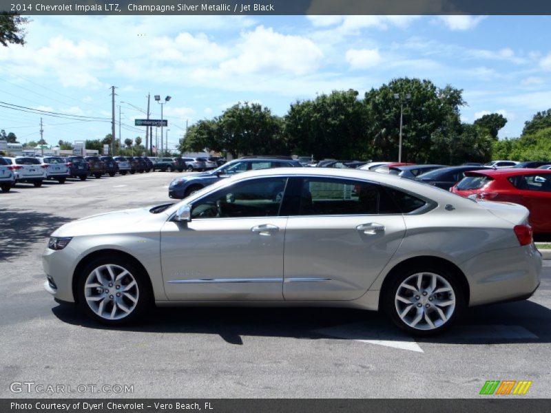 Champagne Silver Metallic / Jet Black 2014 Chevrolet Impala LTZ