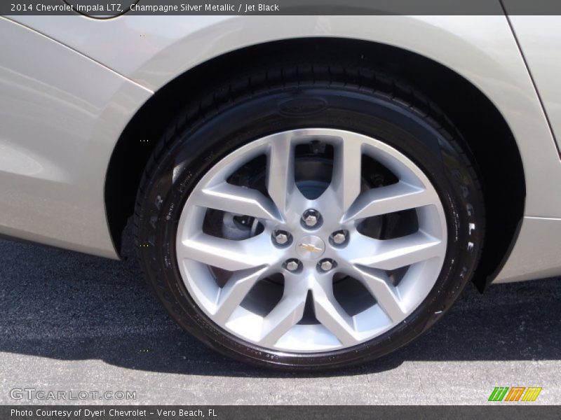 Champagne Silver Metallic / Jet Black 2014 Chevrolet Impala LTZ