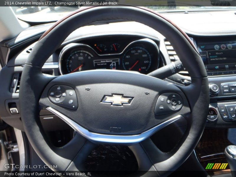Champagne Silver Metallic / Jet Black 2014 Chevrolet Impala LTZ