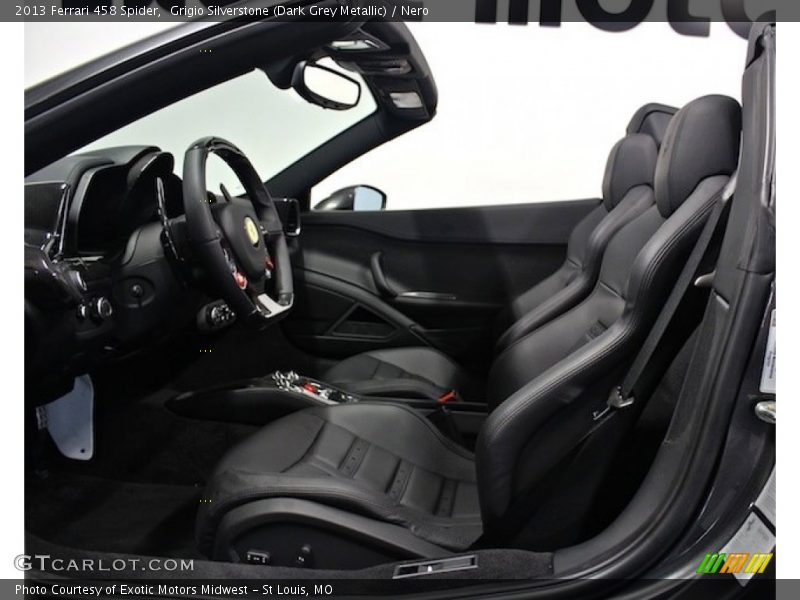 Front Seat of 2013 458 Spider