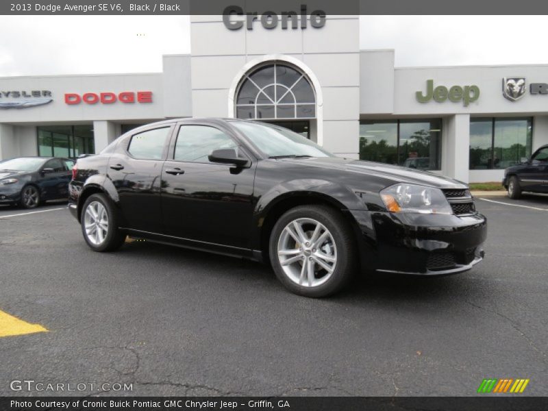 Black / Black 2013 Dodge Avenger SE V6
