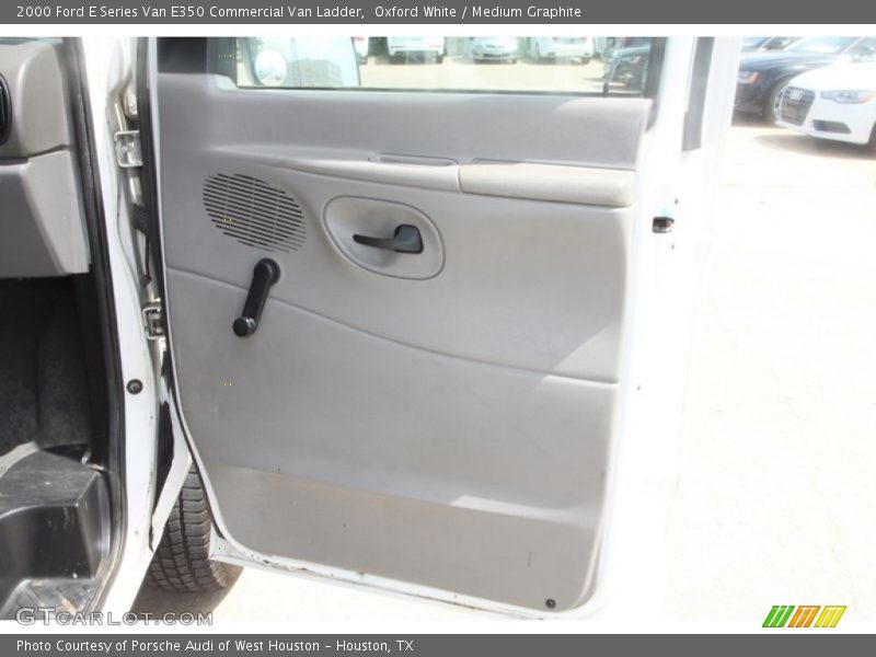 Oxford White / Medium Graphite 2000 Ford E Series Van E350 Commercial Van Ladder