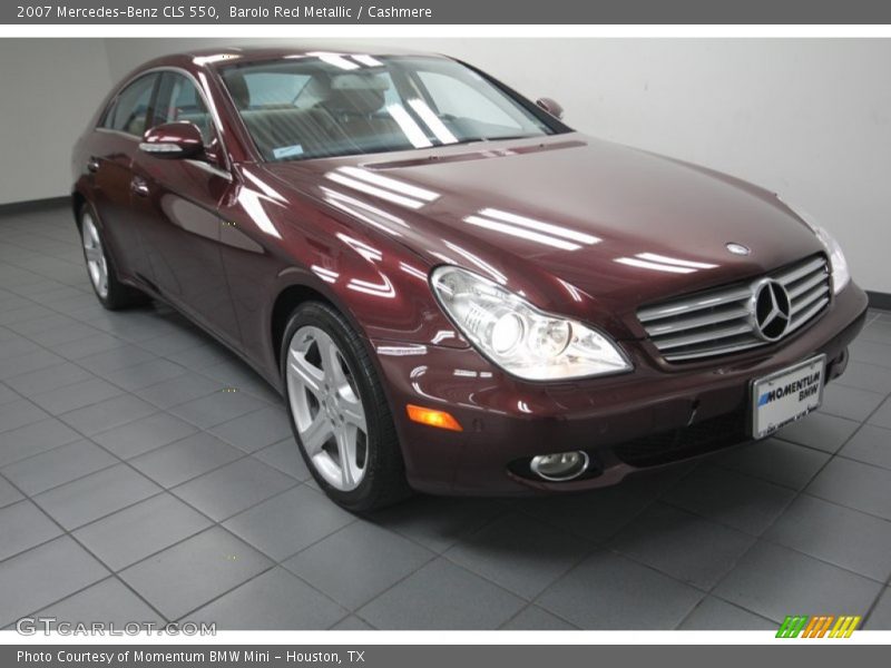 Barolo Red Metallic / Cashmere 2007 Mercedes-Benz CLS 550