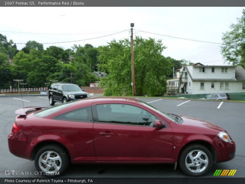 Performance Red / Ebony 2007 Pontiac G5